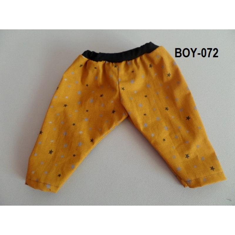 Broek in oker kleur met sterretjes